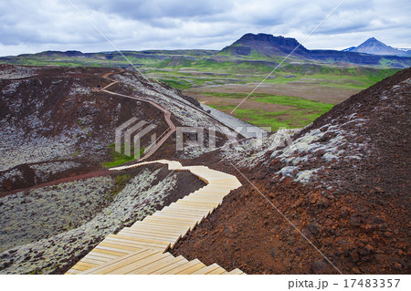 Grabrokarfell viewed from Grabrok crater, Iceland Grabrokarfell viewed from Grabrok crater, Iceland 17483357