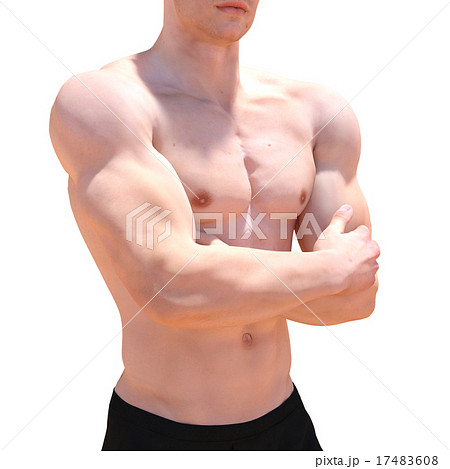 鍛えた躯の男性　perming3DCGイラスト素材 17483608