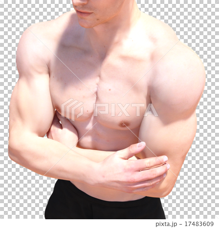 鍛えた躯の男性　perming3DCGイラスト素材 17483609
