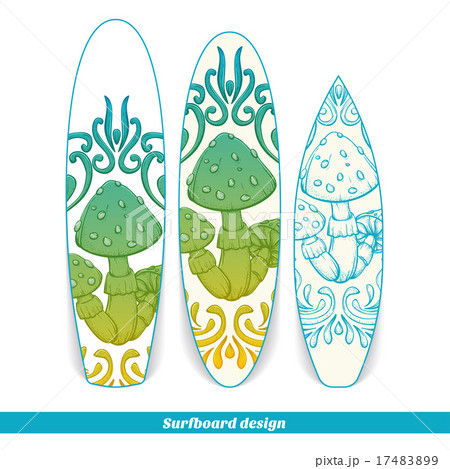 Surfboard Design Abstract Mushroom One Surfboard Design Abstract Mushroom One 17483899