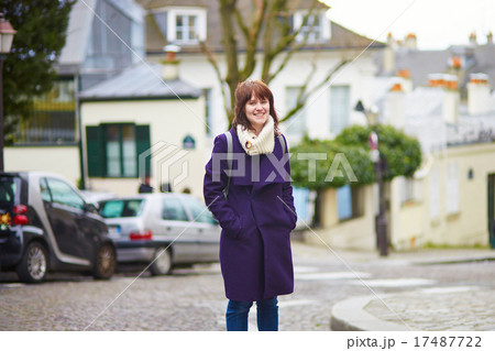 Happy young tourist in Paris 17487722