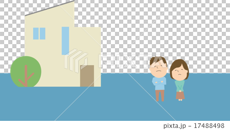 Water damage illustration Water damage illustration 17488498