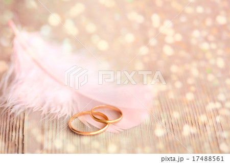 Wedding Background with gold Rings Wedding Background with gold Rings 17488561
