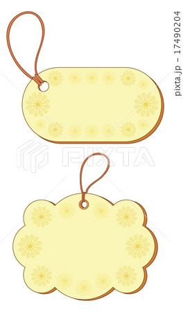 Tags with floral pattern 17490204