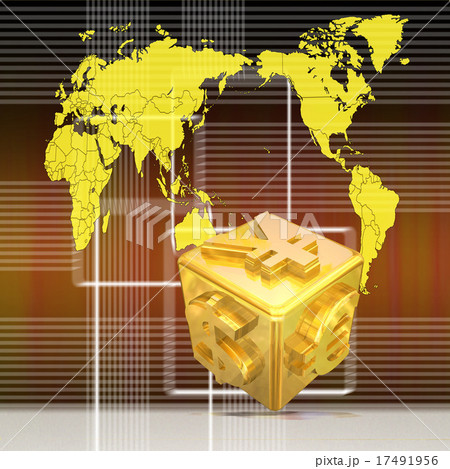 世界の金融相場で為替通貨のダイスを振る 17491956