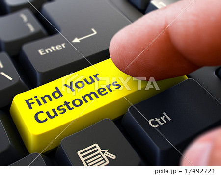 Pressing Yellow Button Find Your Customers on 17492721