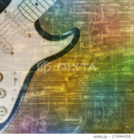 abstract grunge background with electric guitar abstract grunge background with electric guitar 17494458