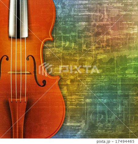 abstract grunge background with violin 17494465