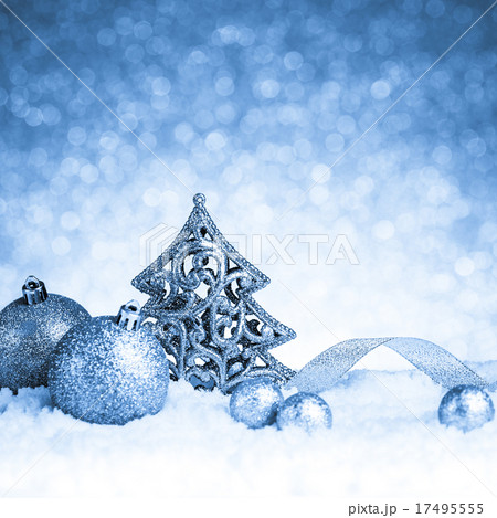 christmas fir tree decoration with ornament 17495555