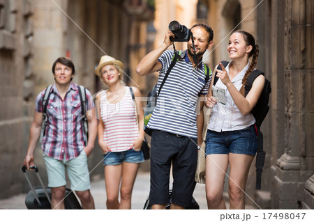 Company of travelers taking shots 17498047