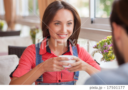 Attractive young man and woman are dating in Attractive young man and woman are dating in 17501177