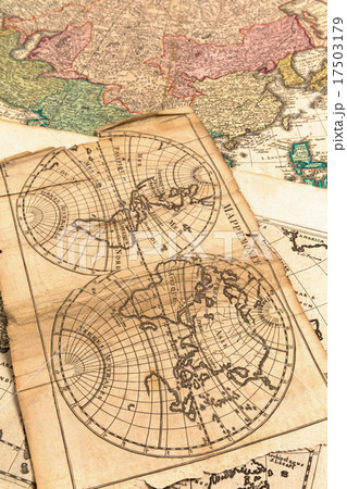 古い世界地図 17503179