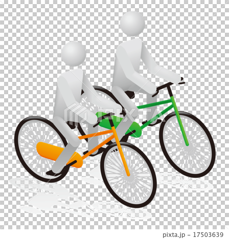 自行車平行的素描圖 自行車平行的素描圖 17503639