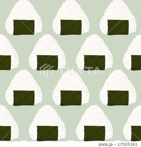 Onigiri (japanese rice ball) background. Seamless. 17505161