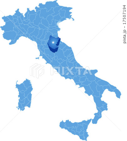 Map of Italy, Arezzo province 17507194