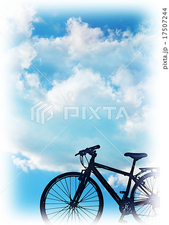 自転車のある風景のイラスト素材 [17507244] - PIXTA
