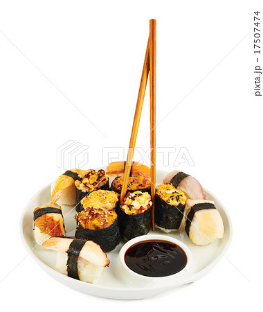 Sushi in a plate 17507474