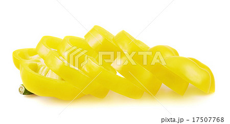Sweet yellow bell pepper isolated Sweet yellow bell pepper isolated 17507768