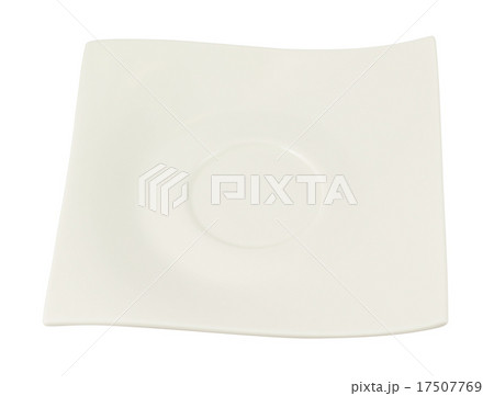 Square ceramic plate isolated 17507769