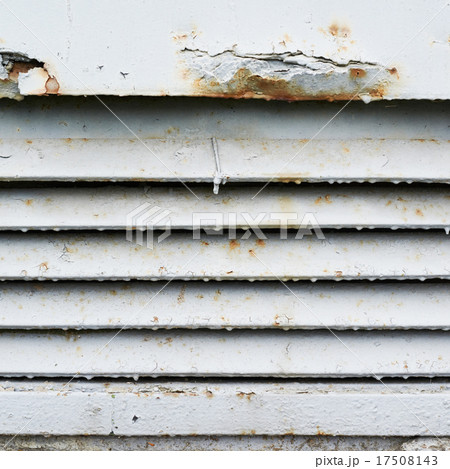 Old rusty ventilation grille fragment 17508143