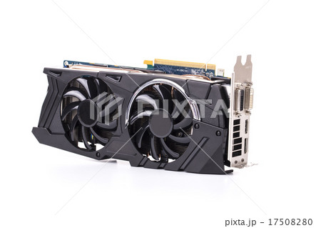 Graphics card isolated on white background Graphics card isolated on white background 17508280