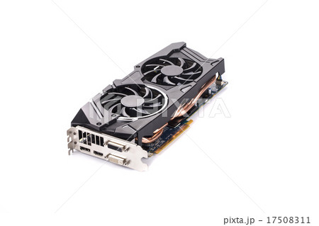 Graphics card isolated on white background Graphics card isolated on white background 17508311