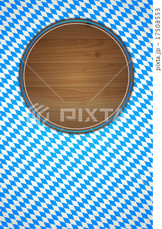 Oktoberfest background(Board on the Bavarian flag) 17508553