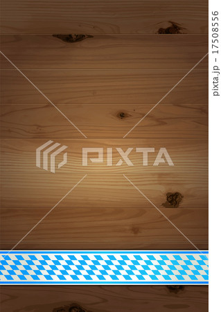 Oktoberfest background (Bavarian ribbon & boards) 17508556