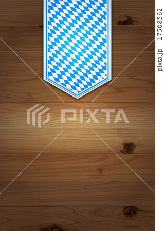 Oktoberfest background (Bavarian flag & boards) 17508562