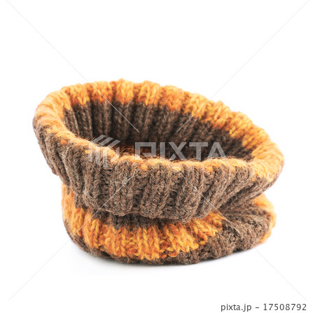 Brown knitted head cap isolated Brown knitted head cap isolated 17508792