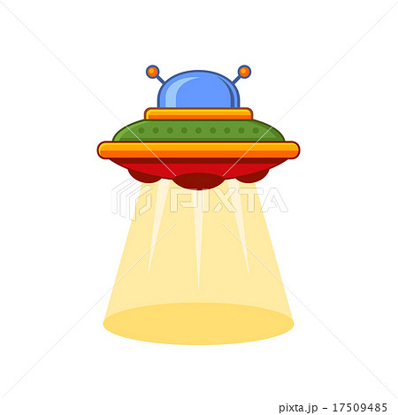 Cartoon Style UFO Vector Icon 17509485