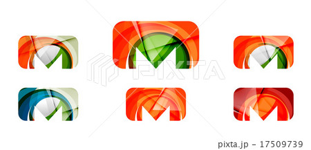 Set of abstract email icon, business logotypeのイラスト素材 [17509739] - PIXTA
