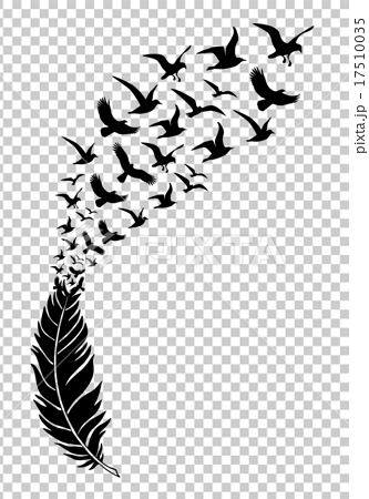 Download feathers with free flying birds, vector - Stock ...