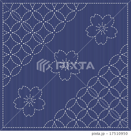 Endless texture. Japanese Embroidery Ornament. Endless texture. Japanese Embroidery Ornament. 17510950
