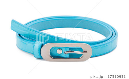 Cyan woman belt isolated on white background 17510951
