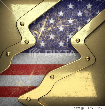 golden background painted to US flag golden background painted to US flag 17511947