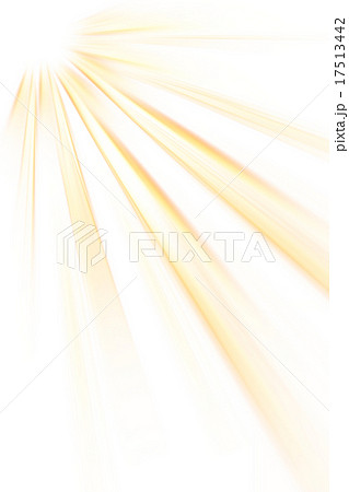 光の差し込み 黄色 白のイラスト素材 17513442 Pixta