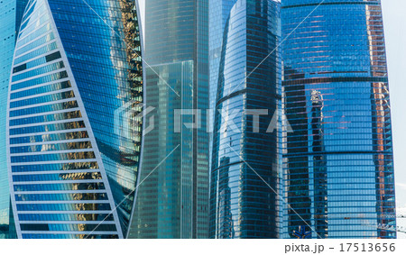 Close up office building made of glass 17513656