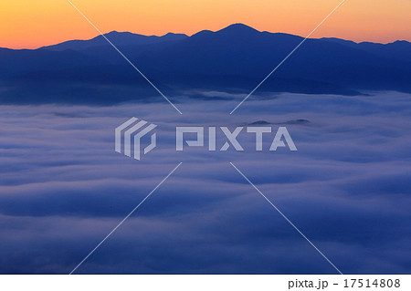 遠野盆地の雲海 17514808