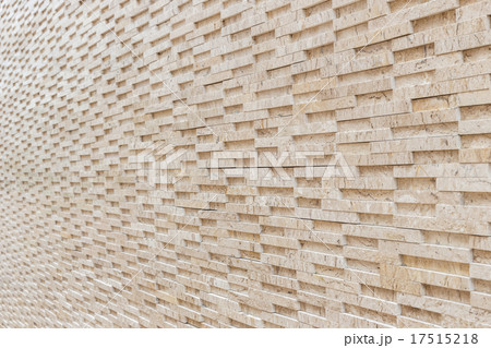 Pattern of yellow travertine wall texture 17515218