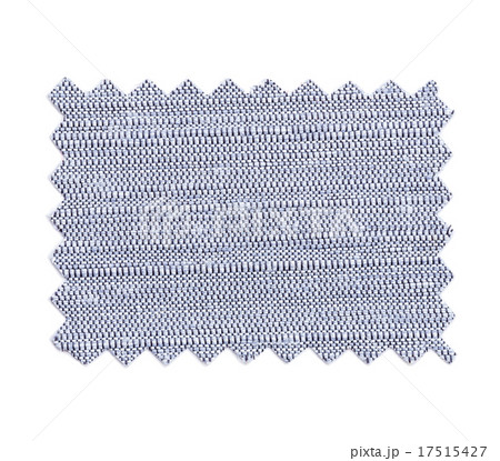 Piece of sample color fabric isolated on white Piece of sample color fabric isolated on white 17515427