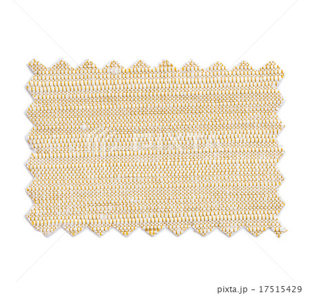 Piece of sample color fabric isolated on white 17515429