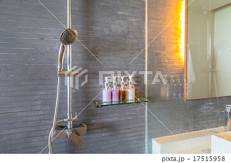 Shower while running water Shower while running water 17515958