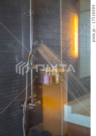 Shower while running water Shower while running water 17516094