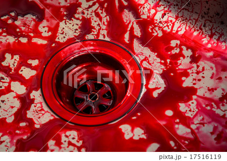 Kitchen sink with blood for halloween Kitchen sink with blood for halloween 17516119