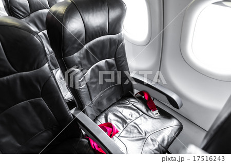 Airplane seats in the cabin 17516243