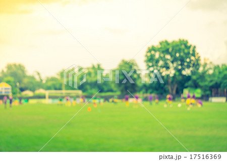 Abstract blur Soccer game ( Filtered image processed vintage eff Abstract blur Soccer game ( Filtered image processed vintage eff 17516369