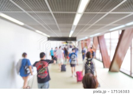 Abstract blur passenger in the airport 17516383