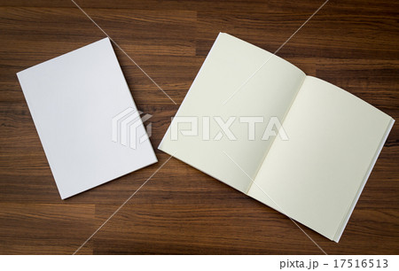 Blank catalog, magazines,book mock up on wood background 17516513