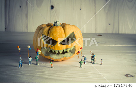 doll and pumpkin for halloween 17517246